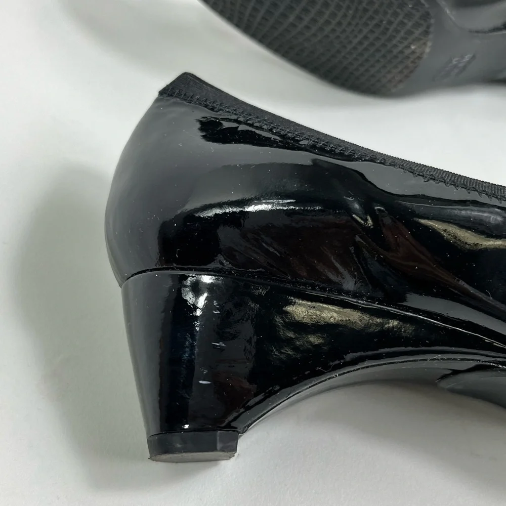 Stuart Weitzman Patent Leather Wedge Shoes - Picture 6 of 12